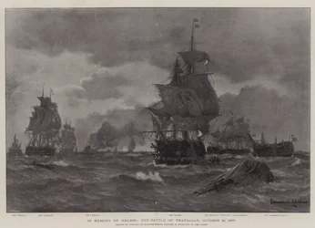 Na památku Nelsona, bitva u Trafalgaru, 21. října 1803